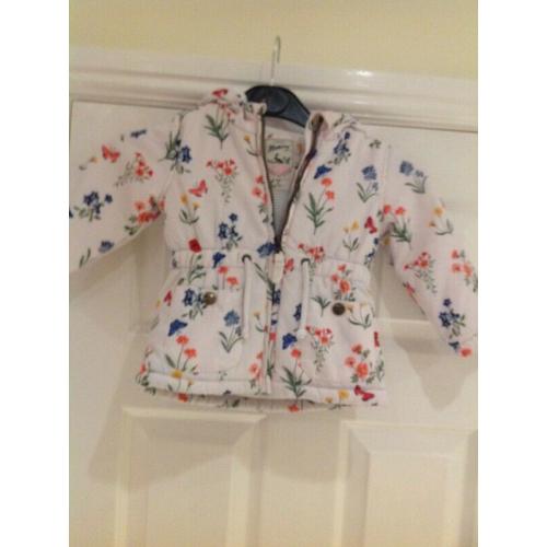 Gorgeous floral winter coat age 12/18 months
