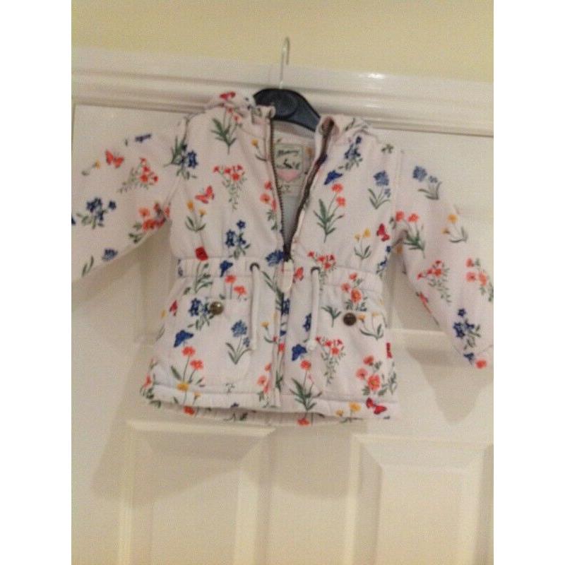 Gorgeous floral winter coat age 12/18 months
