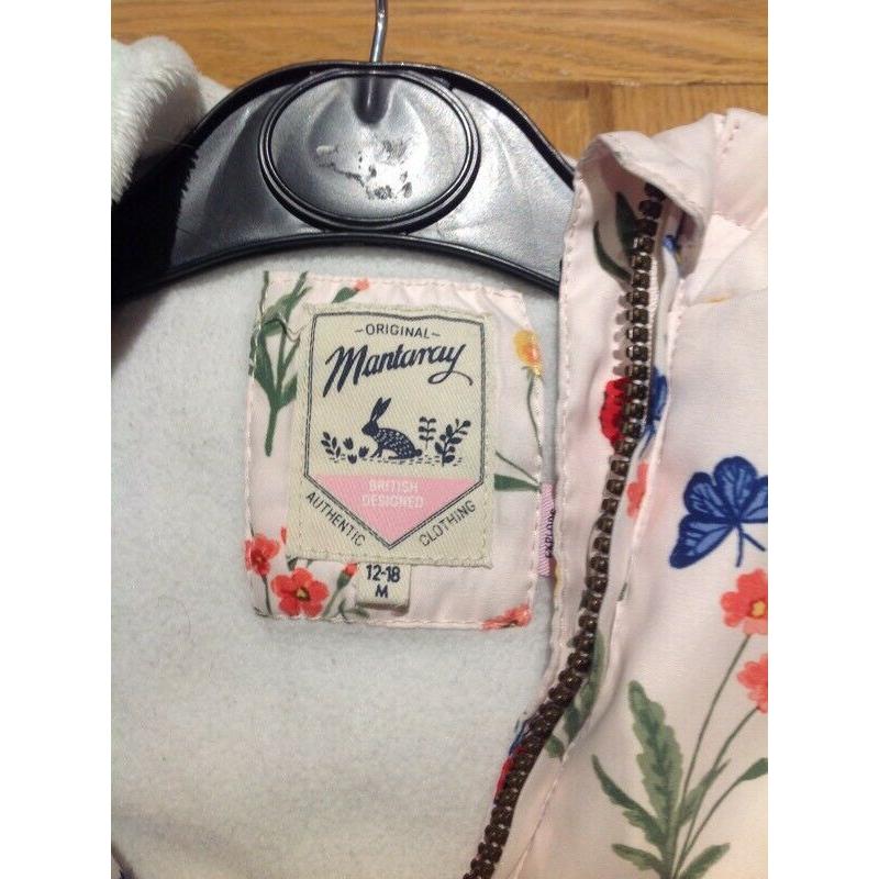 Gorgeous floral winter coat age 12/18 months