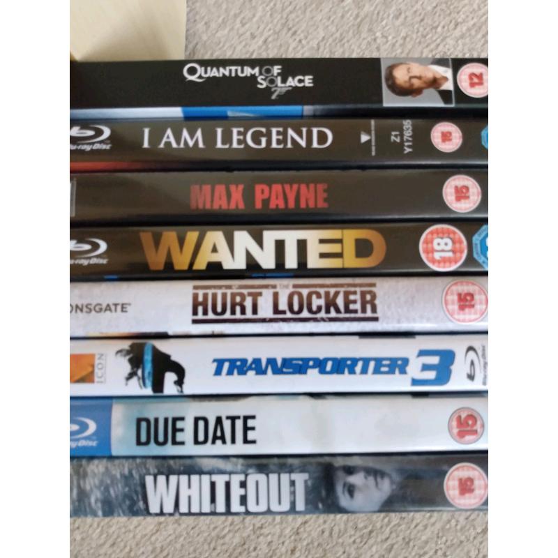 8 X Blue ray films