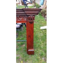 Mahogany fire surround