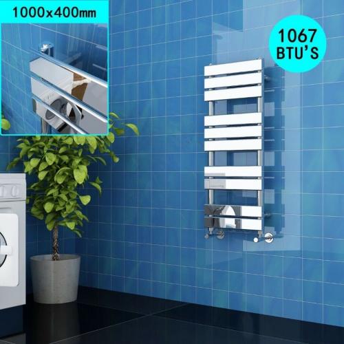 1000x400mm Chrome Flat Panel Ladder Heated Radiator RRP ?234.00 OUR PRICE ONLY ?105.00