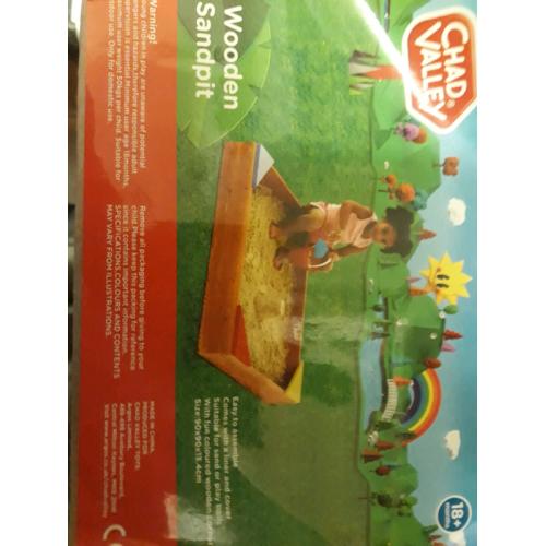 Bn wooden sandpit with sand