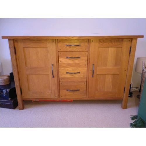 Solid oak sideboard