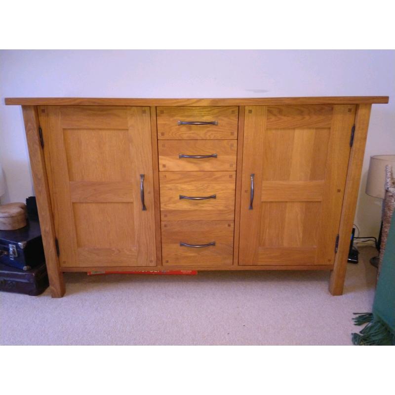 Solid oak sideboard