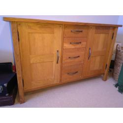 Solid oak sideboard