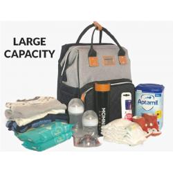 All in one Changing bag Foldable Baby Cot + Changing Mat + Thermos