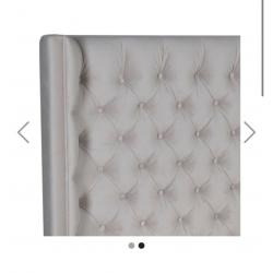 Bed Brand new Buttoned Velvet 6ft Super King-size Bed