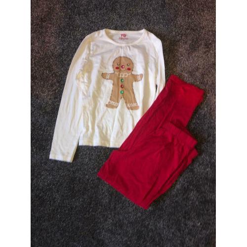 Gingerbread man Christmas pyjamas age 8/9 years