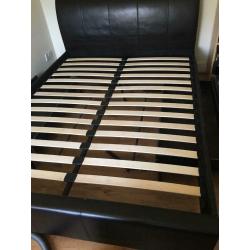 Leather King Size Bed