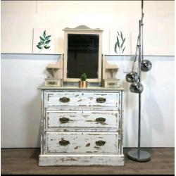 Upcycled Chest of drawers with filly tilting mirror atop thr main uni