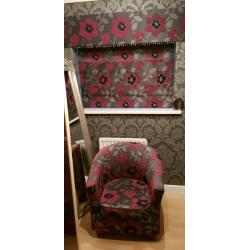 Dressing Room Chair and Roman Blind