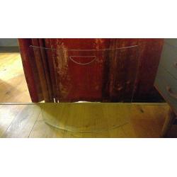 Curved Glass Fire Guard - Modern Elegant Contemporary Safety Surround