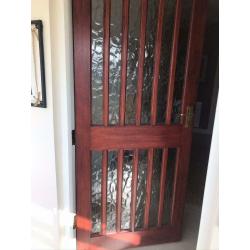 Solid wooden door
