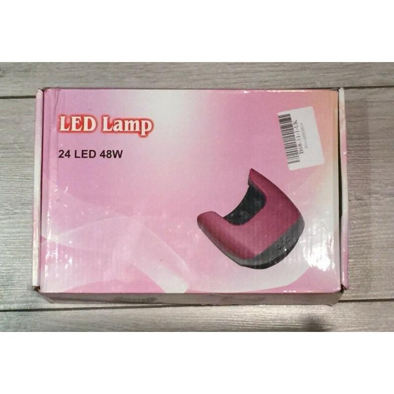 Electric Nail Dryer 48W 24pcs LED UV Nail Lamp Gel Polish Lamp Timer