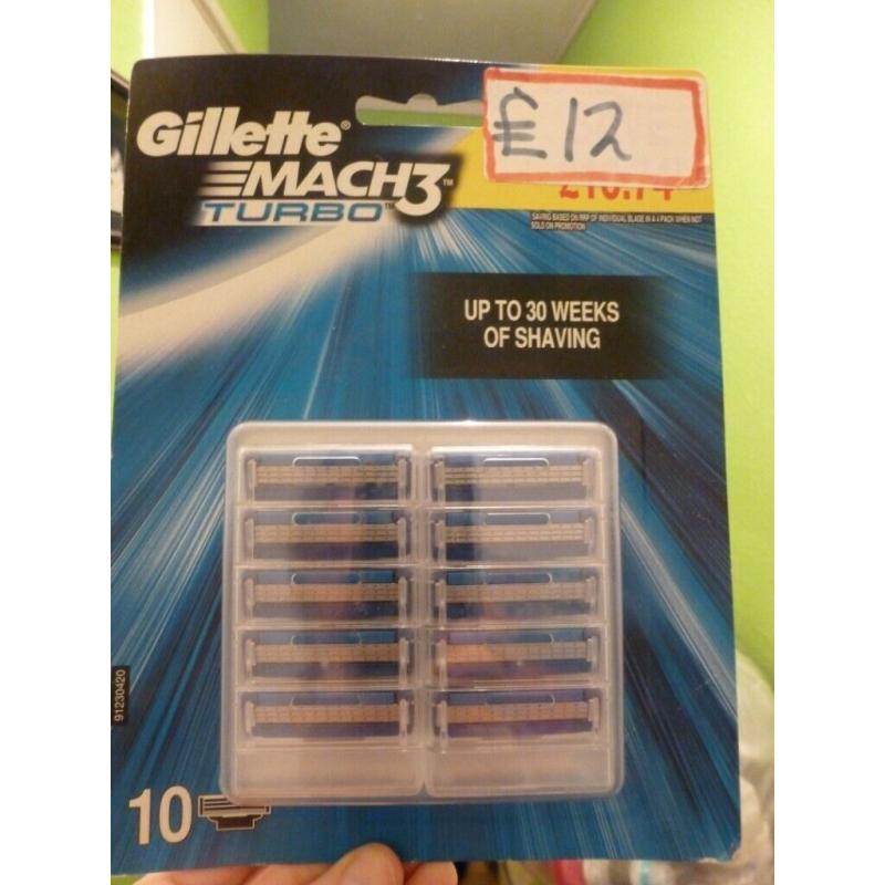 Gillette Mach3 Turbo Blades