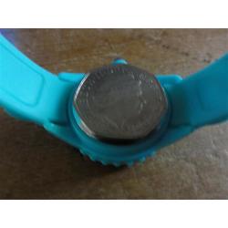 Blue ICE Wristwatch Watch Mens Ladies Unisex Ice Watch Blue Torquoise with Silicon Strap