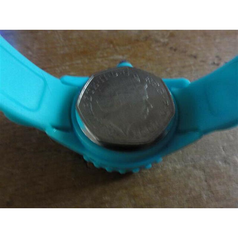 Blue ICE Wristwatch Watch Mens Ladies Unisex Ice Watch Blue Torquoise with Silicon Strap
