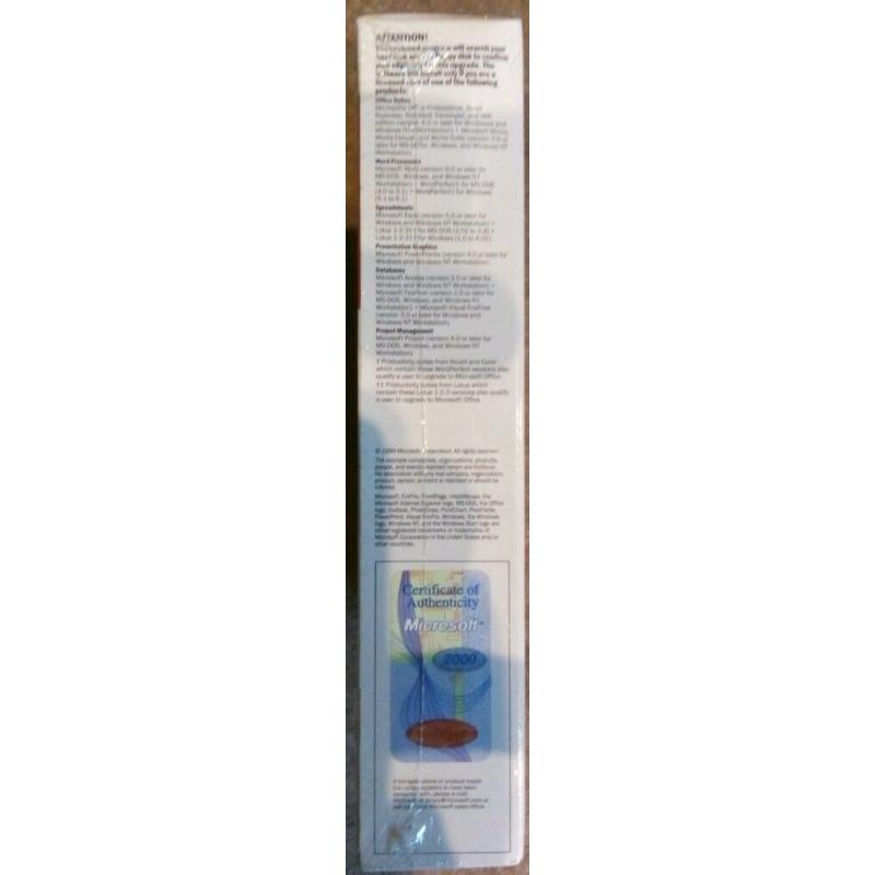 Microsoft Office 2000 Standard Upgrade, Including Word, Excel, Outlook & Powerpoint