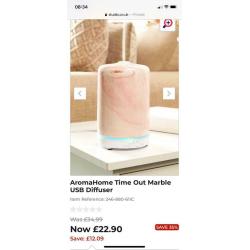 Brand new pink marble ceramic oil diffuser