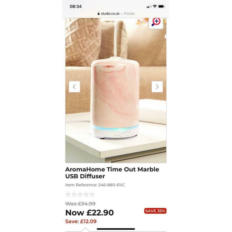 Brand new pink marble ceramic oil diffuser