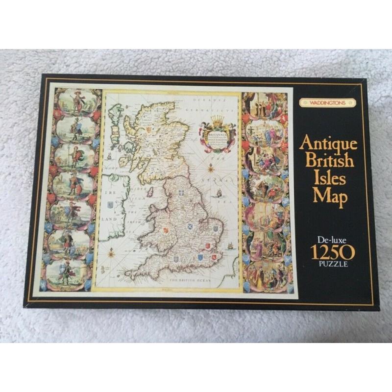 Antique British Isles Map jigsaw puzzle