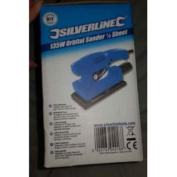 *NEW* Orbital sander Silverline 230v 135W DIY electric sanding furniture wood