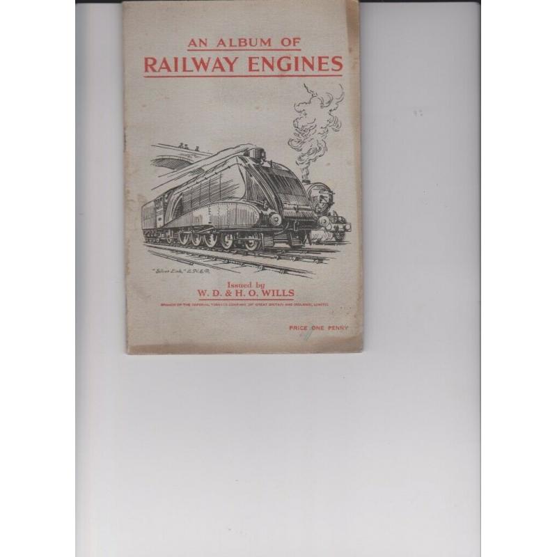 Rare. WD Wills 1930 Album of Railway Engines.