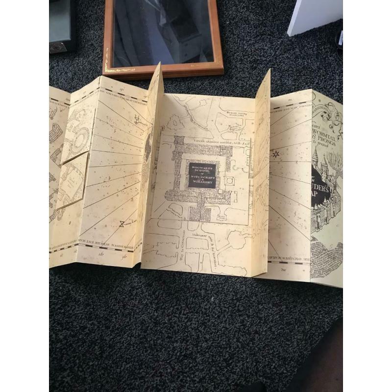 Cased Harry Potter marauders map