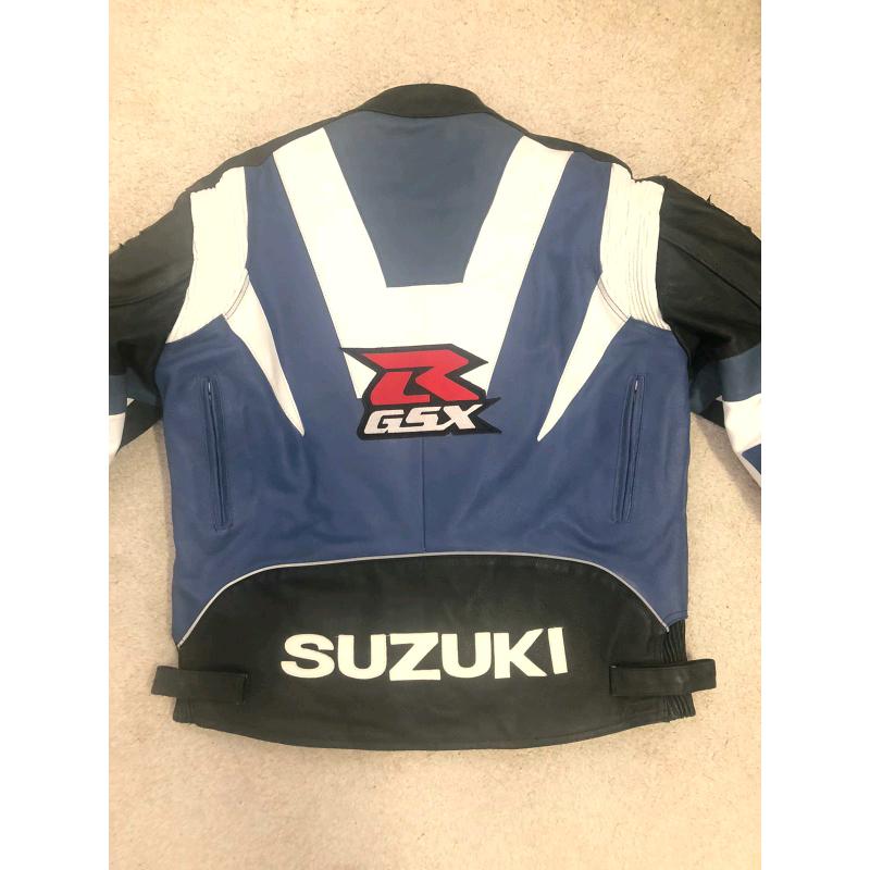 Leather motorcycle jacket