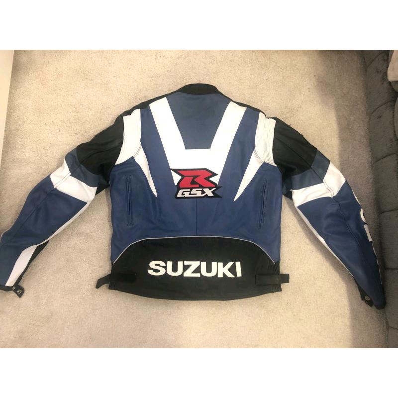 Leather motorcycle jacket
