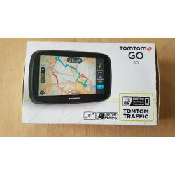TomTom Go 50 Car Sat Nav With Lifetime Europe Maps