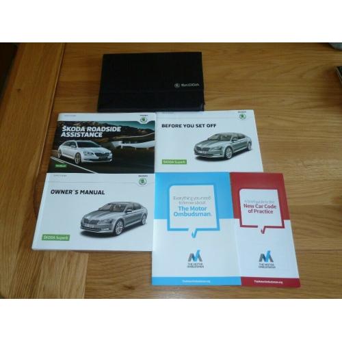 SKODA SUPERB MK3 2015-2019 OWNERS HANDBOOK