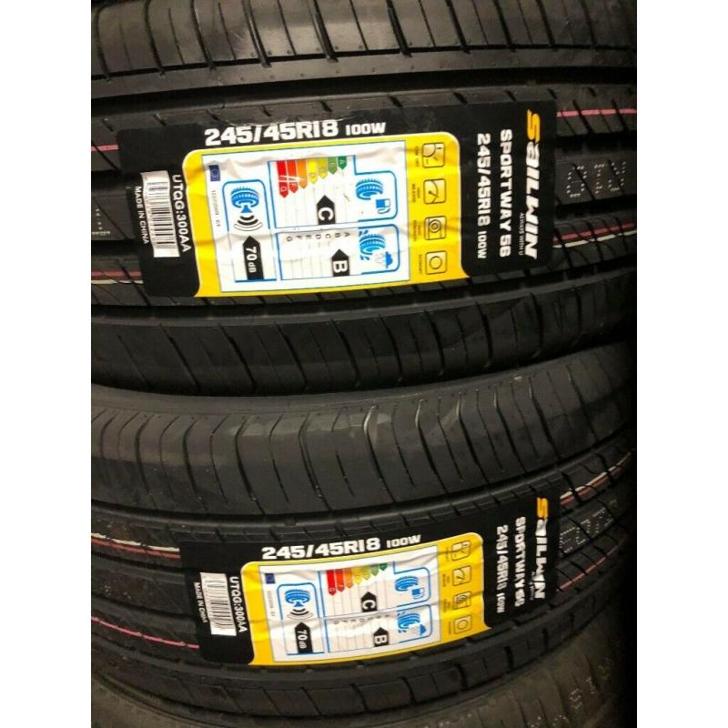 245/45/18 new budget tyres