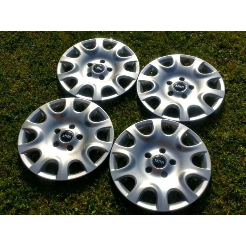 Full Set 15" Genuine Mini F55 Wheel Trims Off 2017 Model Not Alloys Tyres