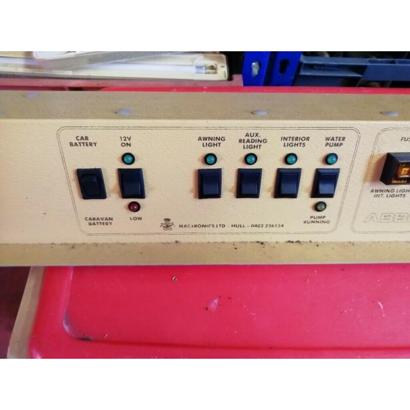 Abbey Caravan switch panel