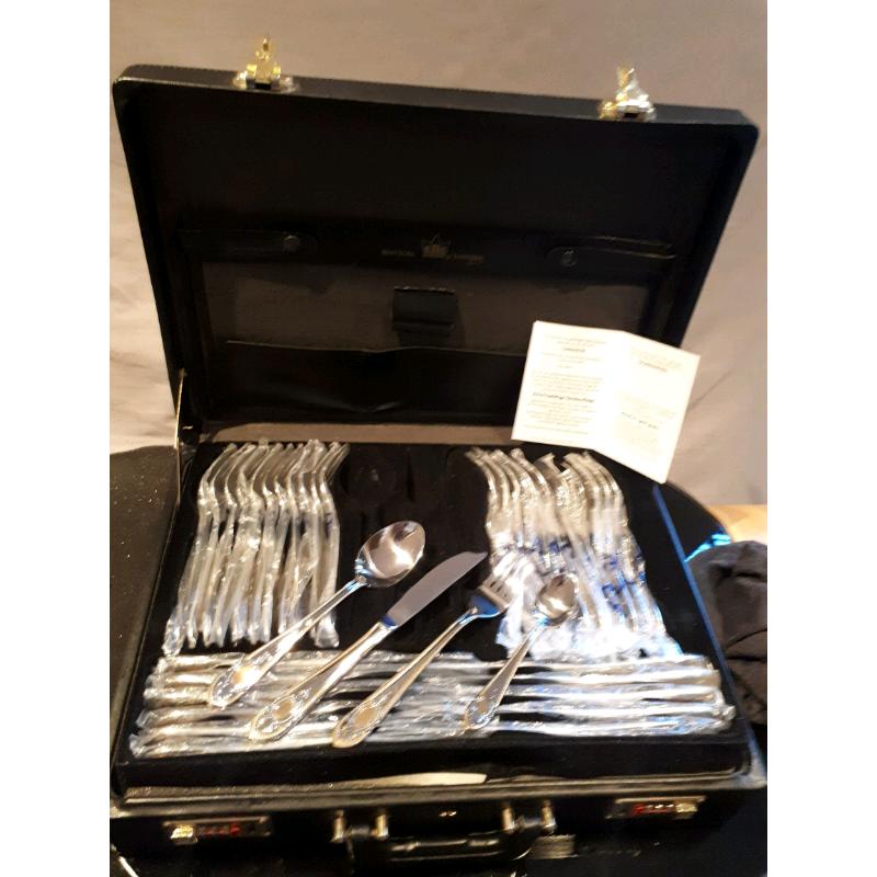 Bestecke 23/24 karat gold cutlery set new in case excellent quality