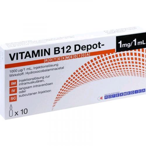 Vitamin B12 rotexmedica, injections 10x1ml