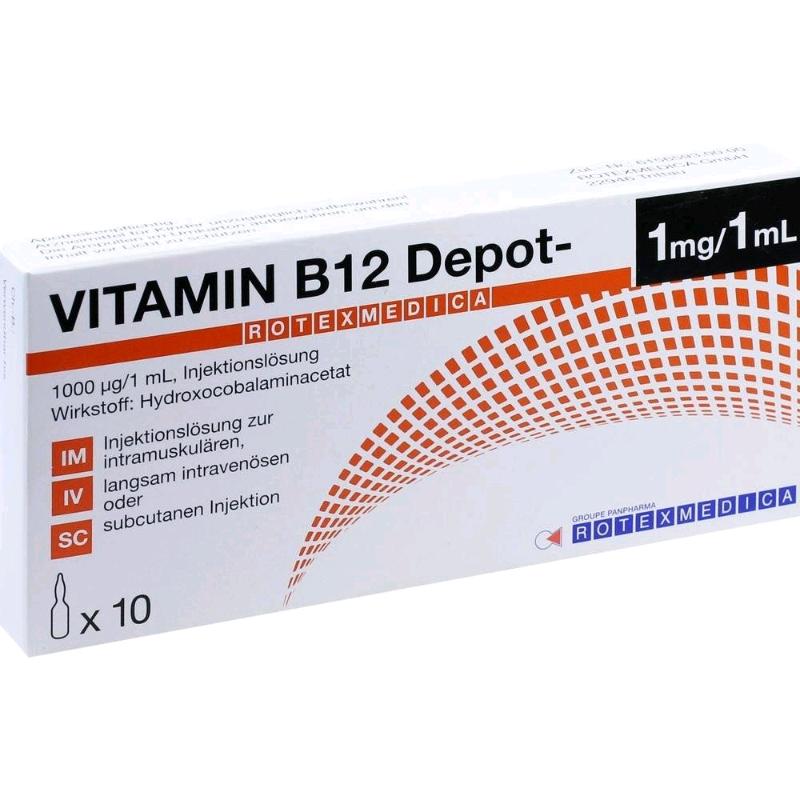 Vitamin B12 rotexmedica, injections 10x1ml
