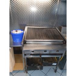 Chargrill 3 burner gas lava stones grill