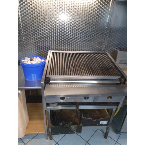 Chargrill 3 burner gas lava stones grill