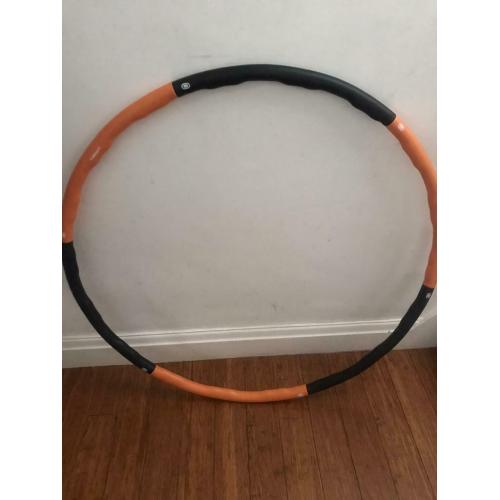Weighted hoop for exercise