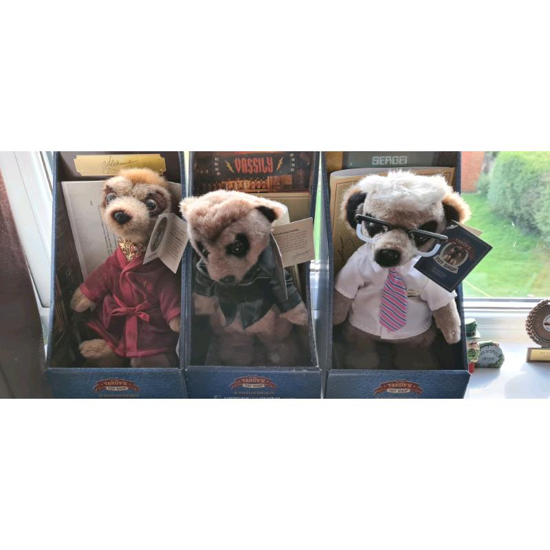Meerkat dolls x3