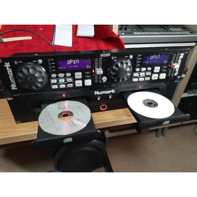 Numark CDN 35 Double CD player and Remote controller excellent working order.