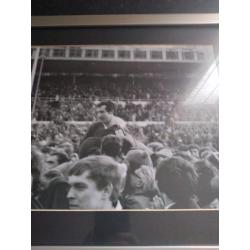 Welsh rugby legend Gareth Edward's signed framed poster