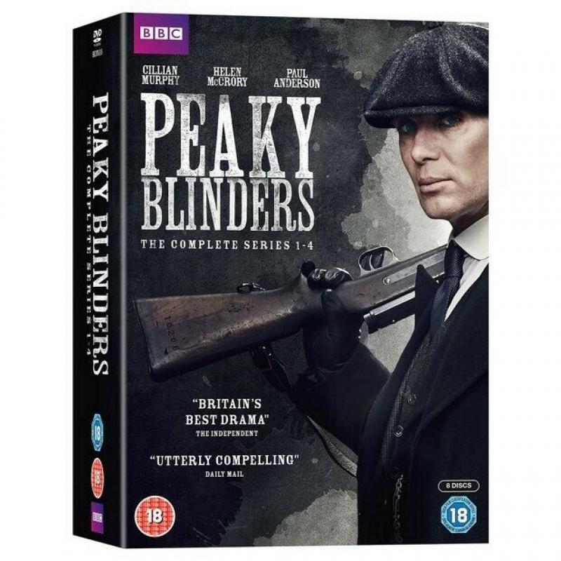 PEAKY BLINDERS - The Complete Series 1-4 DVD Boxset - Brand New and Sealed