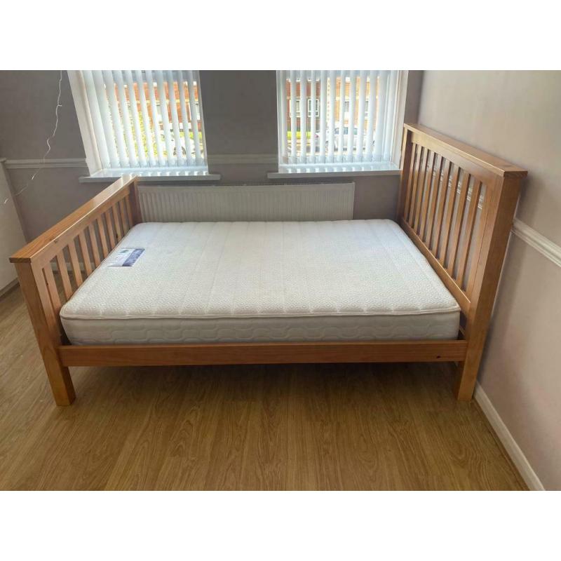 brand new one month old double bed with mattress from Argos