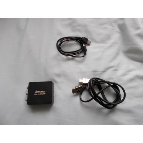 Amanka AV-to-HDMI Convert/Adapter Good Working Condition