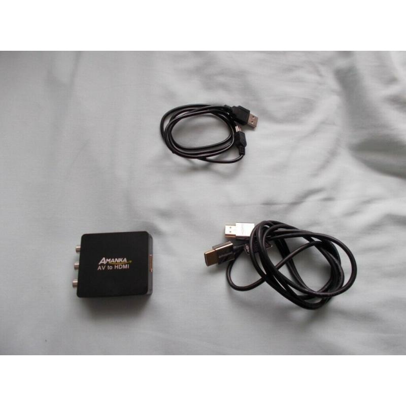 Amanka AV-to-HDMI Convert/Adapter Good Working Condition