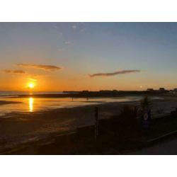 new sea front caravan for sale with decking at trecco bay FREE 2021 PITCH FEES